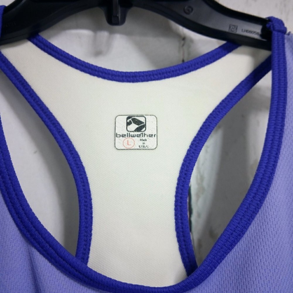 Bellweather Size L Purple Activewear Top - Picture 2 of 6